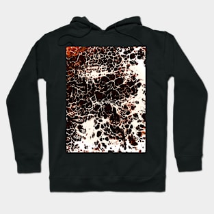 Winter sea pouring paint Hoodie